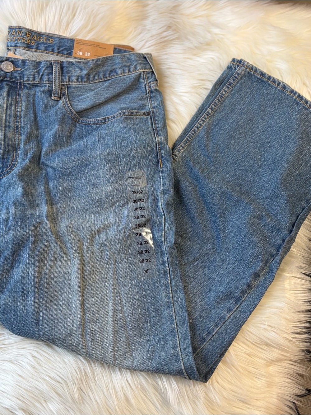 American Eagle Outfitters Men’s Light Blue Straight Jeans